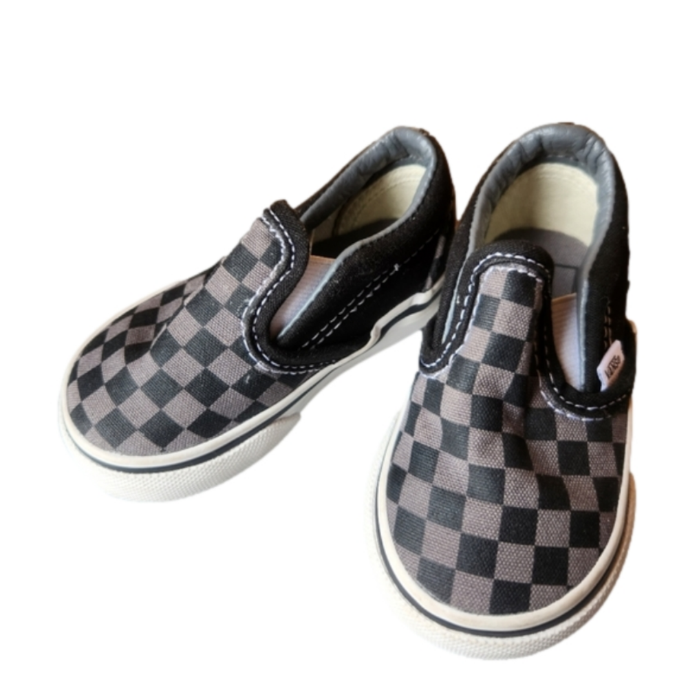 Vans Toddler Checkerboard Slip Ons Size 3.5